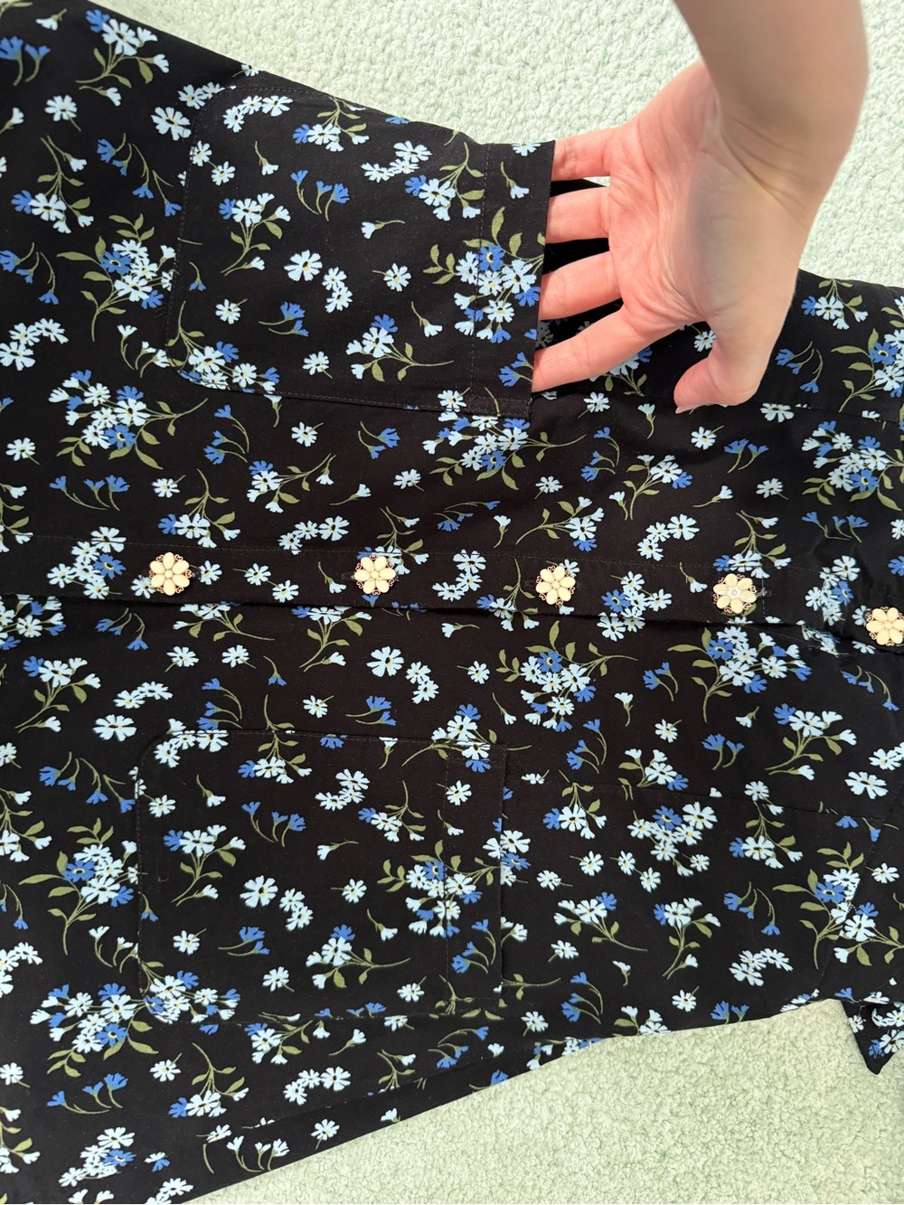 Anthropologie Maeve Halter V-Neck Scallop Mini Dress - Picture 5 of 9